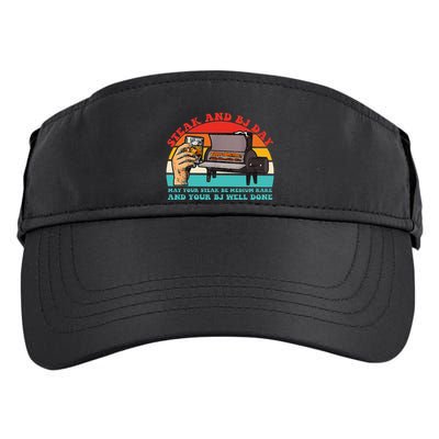 Steak And Bj Day Funny Retro Adult Drive Performance Visor