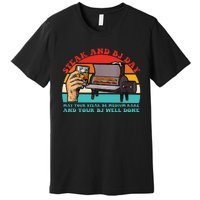 Steak And Bj Day Funny Retro Premium T-Shirt