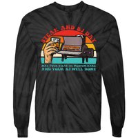 Steak And Bj Day Funny Retro Tie-Dye Long Sleeve Shirt