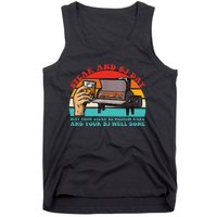 Steak And Bj Day Funny Retro Tank Top