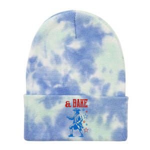 Shake And Bake 4th Of July Couple Matching Tie Dye 12in Knit Beanie