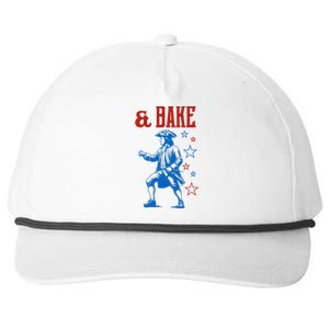 Shake And Bake 4th Of July Couple Matching Snapback Five-Panel Rope Hat