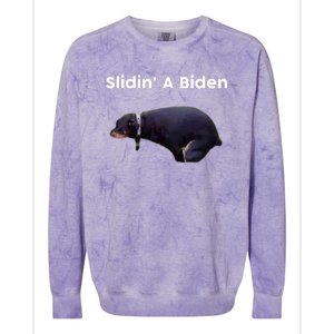 Slidin' A Biden Colorblast Crewneck Sweatshirt