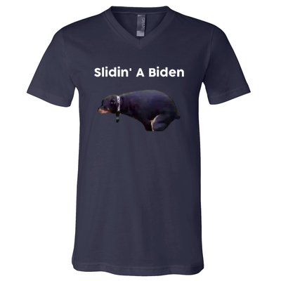 Slidin' A Biden V-Neck T-Shirt