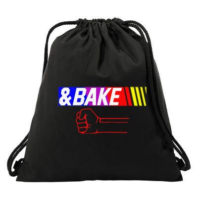 Shake And Bake Funny Family Lover Dad Daughter Son Matching Drawstring Bag