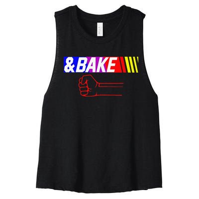 Shake And Bake Funny Family Lover Dad Daughter Son Matching Women's Racerback Cropped Tank