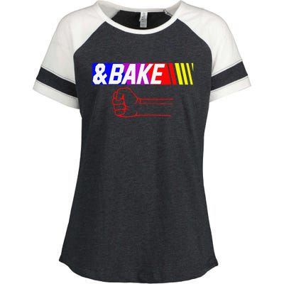 Shake And Bake Funny Family Lover Dad Daughter Son Matching Enza Ladies Jersey Colorblock Tee