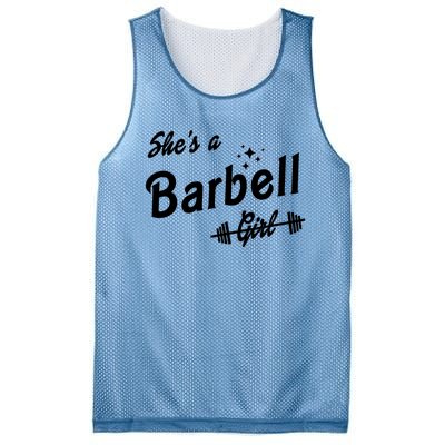 Shes A Barbell Girl Mesh Reversible Basketball Jersey Tank