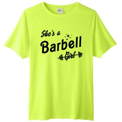 Shes A Barbell Girl Tall Fusion ChromaSoft Performance T-Shirt