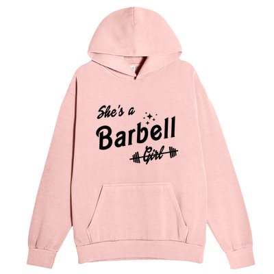 Shes A Barbell Girl Urban Pullover Hoodie