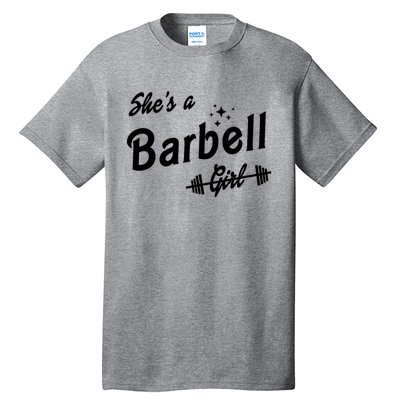 Shes A Barbell Girl Tall T-Shirt