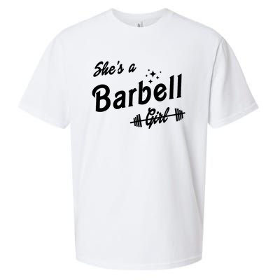 Shes A Barbell Girl Sueded Cloud Jersey T-Shirt