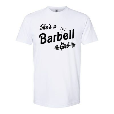 Shes A Barbell Girl Softstyle CVC T-Shirt