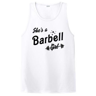 Shes A Barbell Girl PosiCharge Competitor Tank