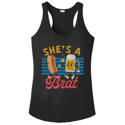 She’S A Brat Couples Oktoberfest Matching Drinking Team Ladies PosiCharge Competitor Racerback Tank