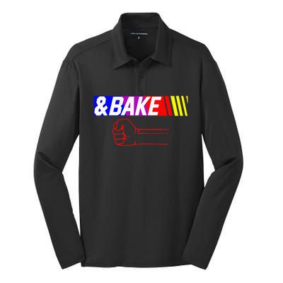 Shake And Bake Funny Family Lover Dad Daughter Son Matching Silk Touch Performance Long Sleeve Polo