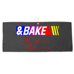 Shake And Bake Funny Family Lover Dad Daughter Son Matching Large Microfiber Waffle Golf Towel