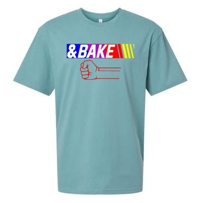 Shake And Bake Funny Family Lover Dad Daughter Son Matching Sueded Cloud Jersey T-Shirt