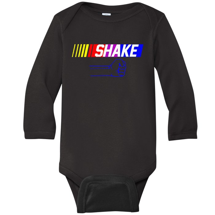 Shake And Bake Funny Family Lover Dad Daughter Son Matching Baby Long Sleeve Bodysuit