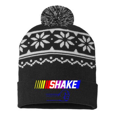 Shake And Bake Funny Family Lover Dad Daughter Son Matching USA-Made Snowflake Beanie