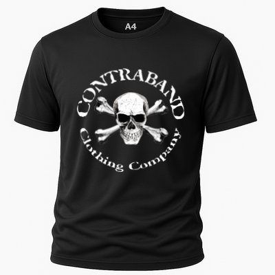 Skull And Bones Oval Logo Cooling Performance Crew T-Shirt