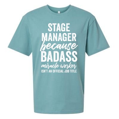 Stage Ager Badass Miracle Worker Isn't Job Title Cool Gift Sueded Cloud Jersey T-Shirt