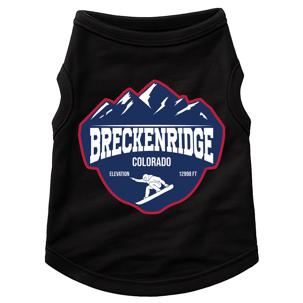 Ski At Breckenridge Colorado Doggie Tank