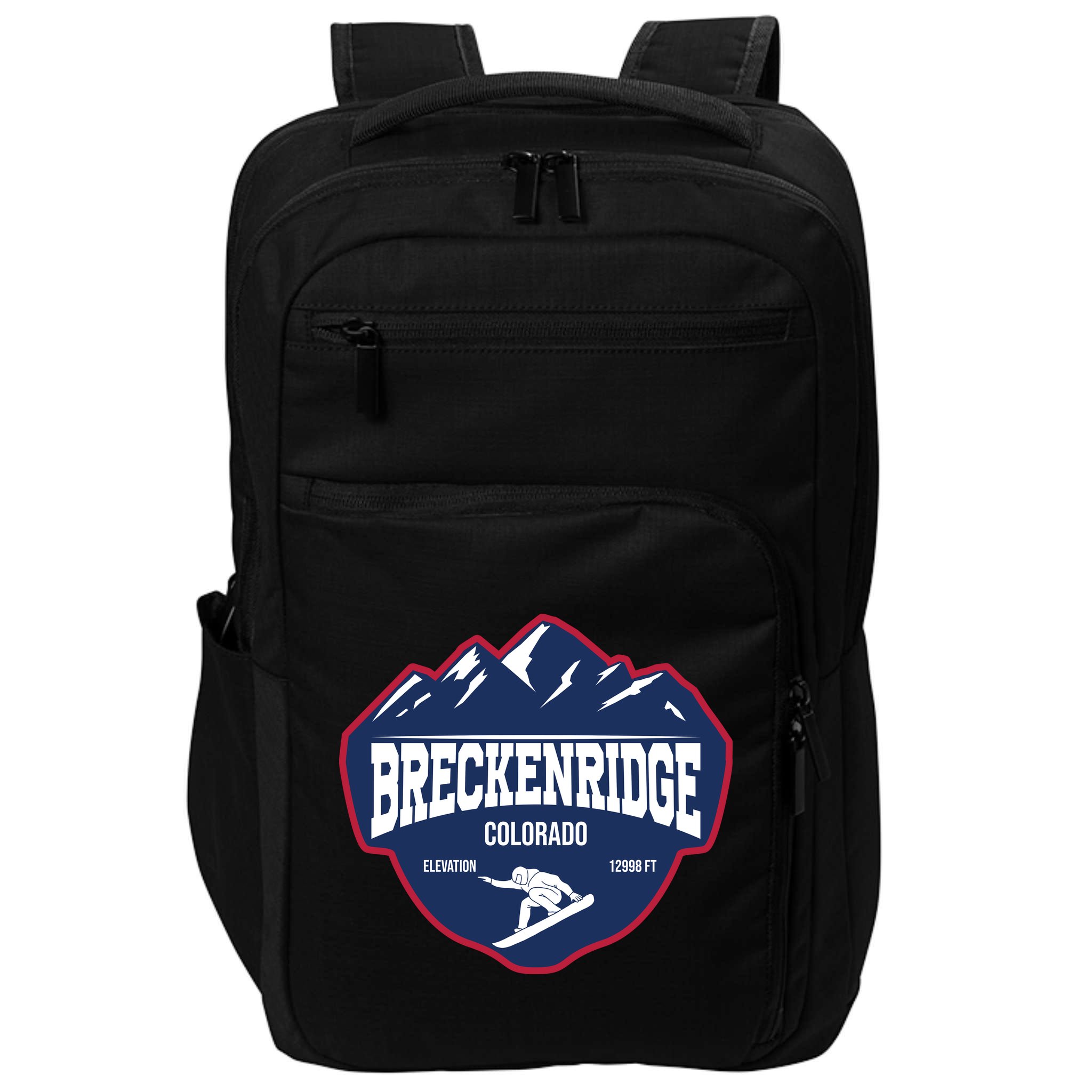 Ski At Breckenridge Colorado Impact Tech Backpack
