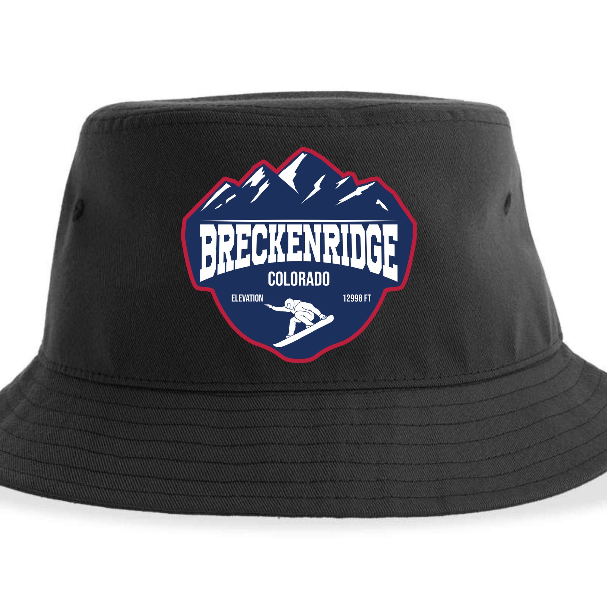 Ski At Breckenridge Colorado Sustainable Bucket Hat