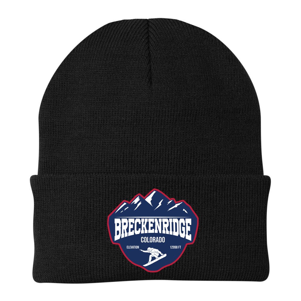Ski At Breckenridge Colorado Beanie