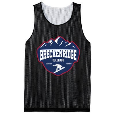 Ski At Breckenridge Colorado Mesh Reversible Basketball Jersey Tank