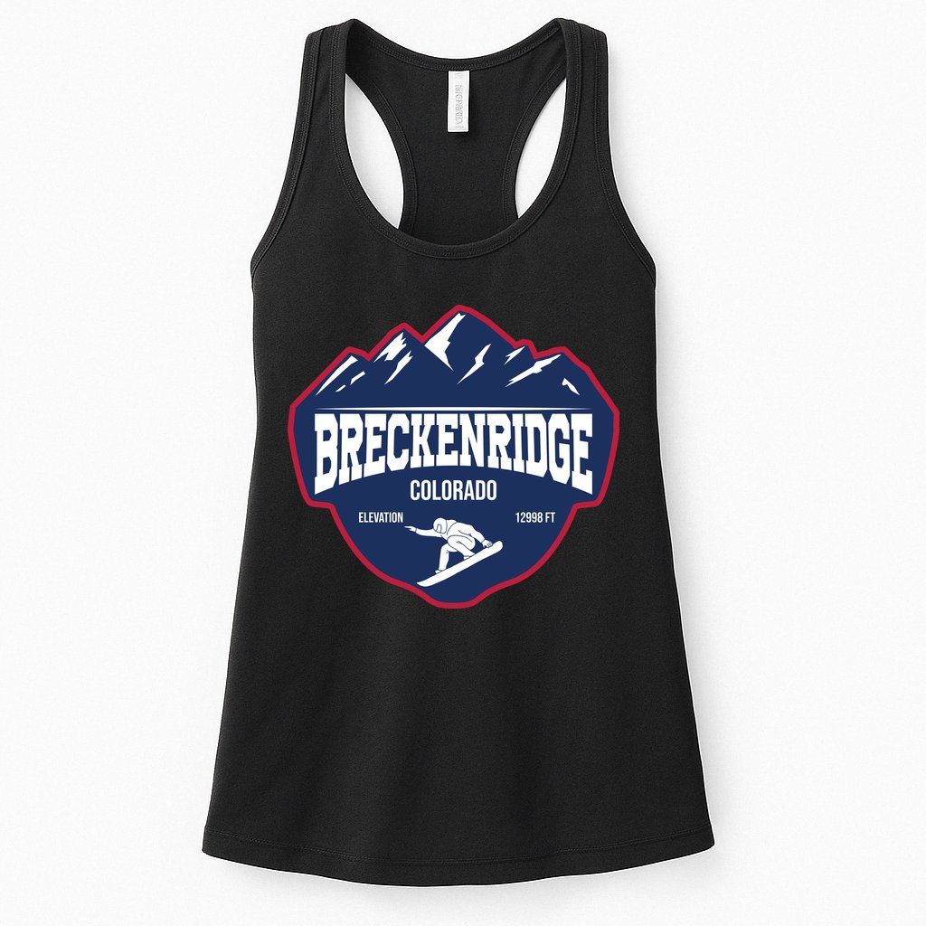 Ski At Breckenridge Colorado Womens Tank Top