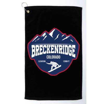 Ski At Breckenridge Colorado Golf Towel