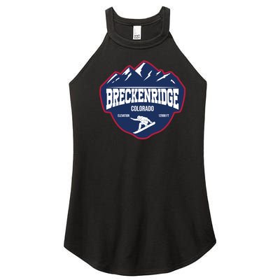 Ski At Breckenridge Colorado Women’s Perfect Tri Rocker Tank