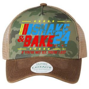 Shake And Bake 24 If You're Not 1st You're Last Legacy Tie Dye Trucker Hat