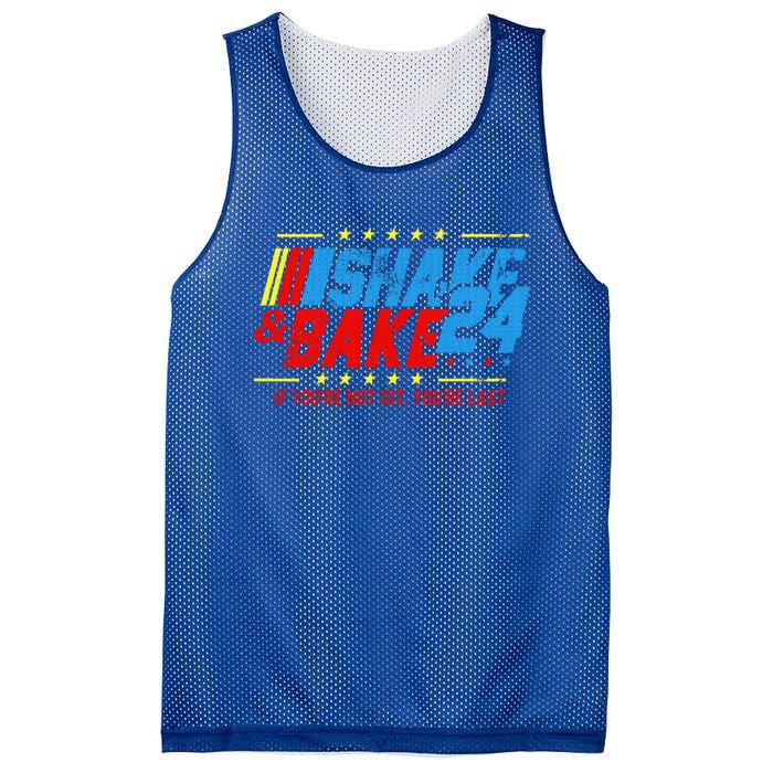 Shake And Bake 24 If You're Not 1st You're Last Mesh Reversible Basketball Jersey Tank