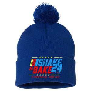 Shake And Bake 24 If You're Not 1st You're Last Pom Pom 12in Knit Beanie