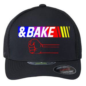 Shake And Bake Funny Family Lover Dad Daughter Son Matching Flexfit Unipanel Trucker Cap