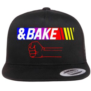 Shake And Bake Funny Family Lover Dad Daughter Son Matching Flat Bill Trucker Hat