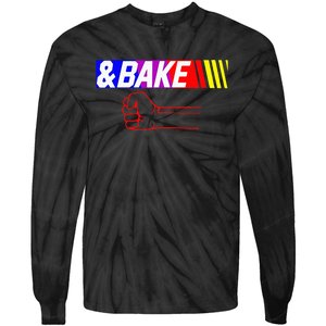 Shake And Bake Funny Family Lover Dad Daughter Son Matching Tie-Dye Long Sleeve Shirt