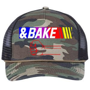 Shake And Bake Funny Family Lover Dad Daughter Son Matching Retro Rope Trucker Hat Cap