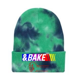 Shake And Bake Funny Family Lover Dad Daughter Son Matching Tie Dye 12in Knit Beanie