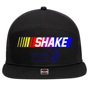 Shake And Bake Funny Family Lover Dad Daughter Son Matching 7 Panel Mesh Trucker Snapback Hat