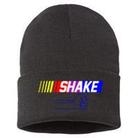 Shake And Bake Funny Family Lover Dad Daughter Son Matching Sustainable Knit Beanie