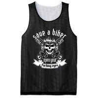 Save A Biker Open Your Fucking Eyes For Motorcycle Lovers Mesh Reversible Basketball Jersey Tank