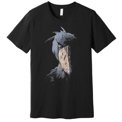 Shoebill African Bird Aztec Mayan Bird Lover Cool Distressed Premium T-Shirt