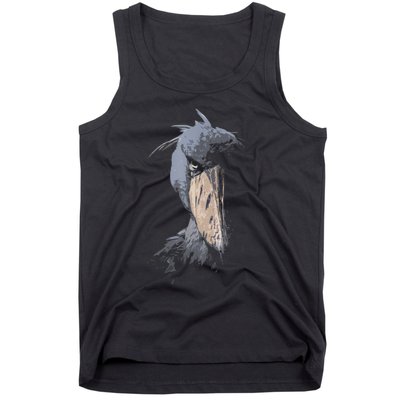 Shoebill African Bird Aztec Mayan Bird Lover Cool Distressed Tank Top