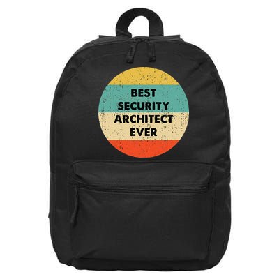Security Architect Best Security Architect Ever 16 in Basic Backpack