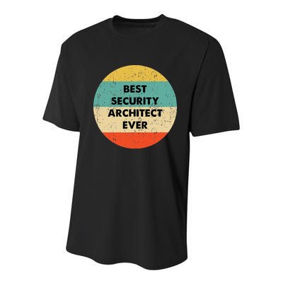 Security Architect Best Security Architect Ever Youth Performance Sprint T-Shirt