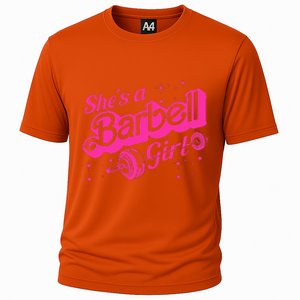 Shes A Barbell Cooling Performance Crew T-Shirt